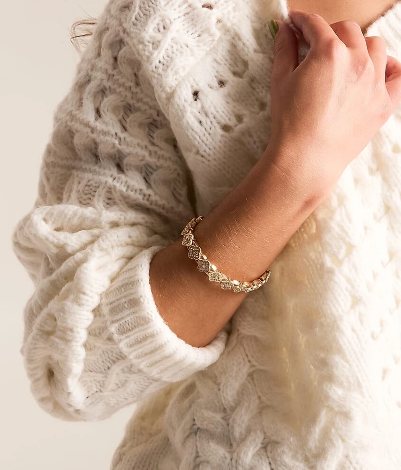 Glitz Clover Bracelet