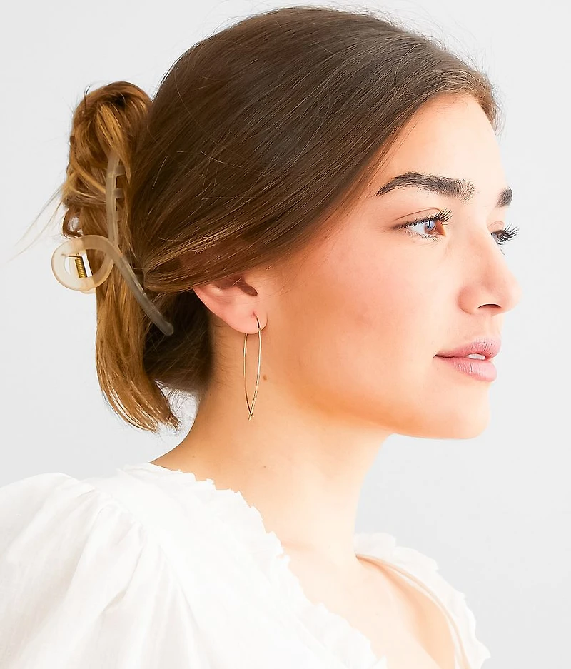 3 Pack Oblong Hoop Earring Set