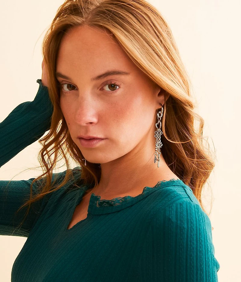 Charm Fringe Earring