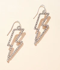 Glitz Lightning Bolt Earring
