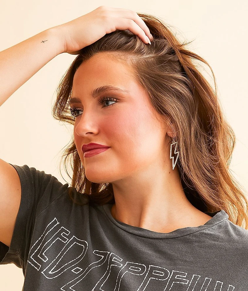 Glitz Lightning Bolt Earring