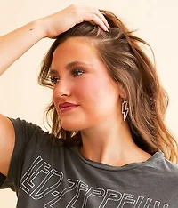 Glitz Lightning Bolt Earring