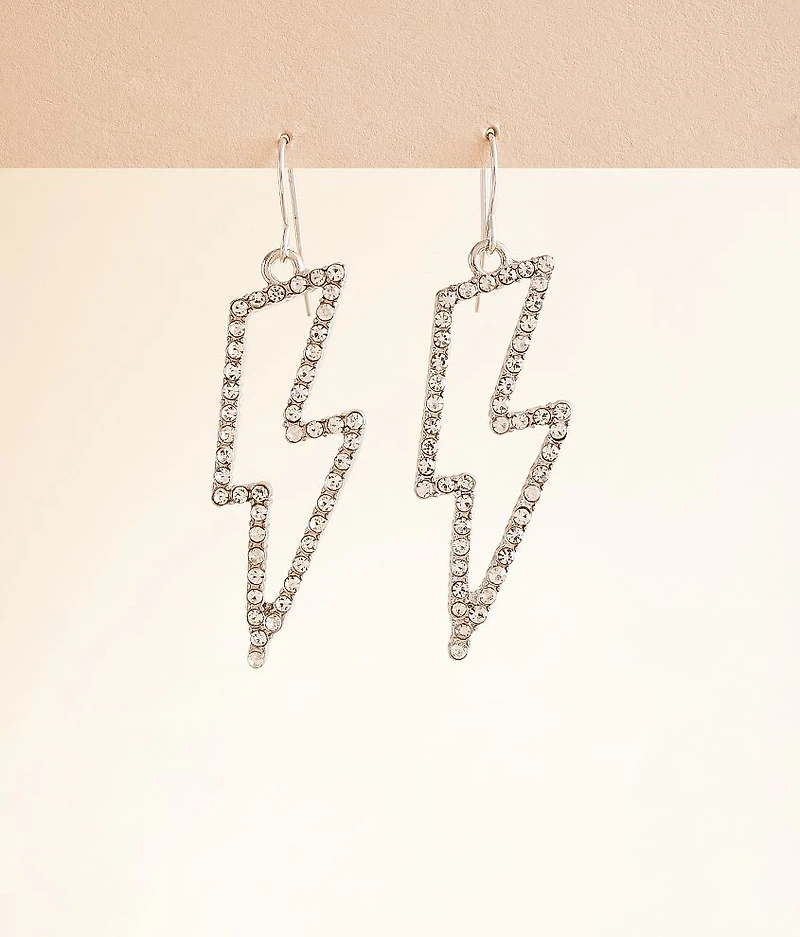 Glitz Lightning Bolt Earring
