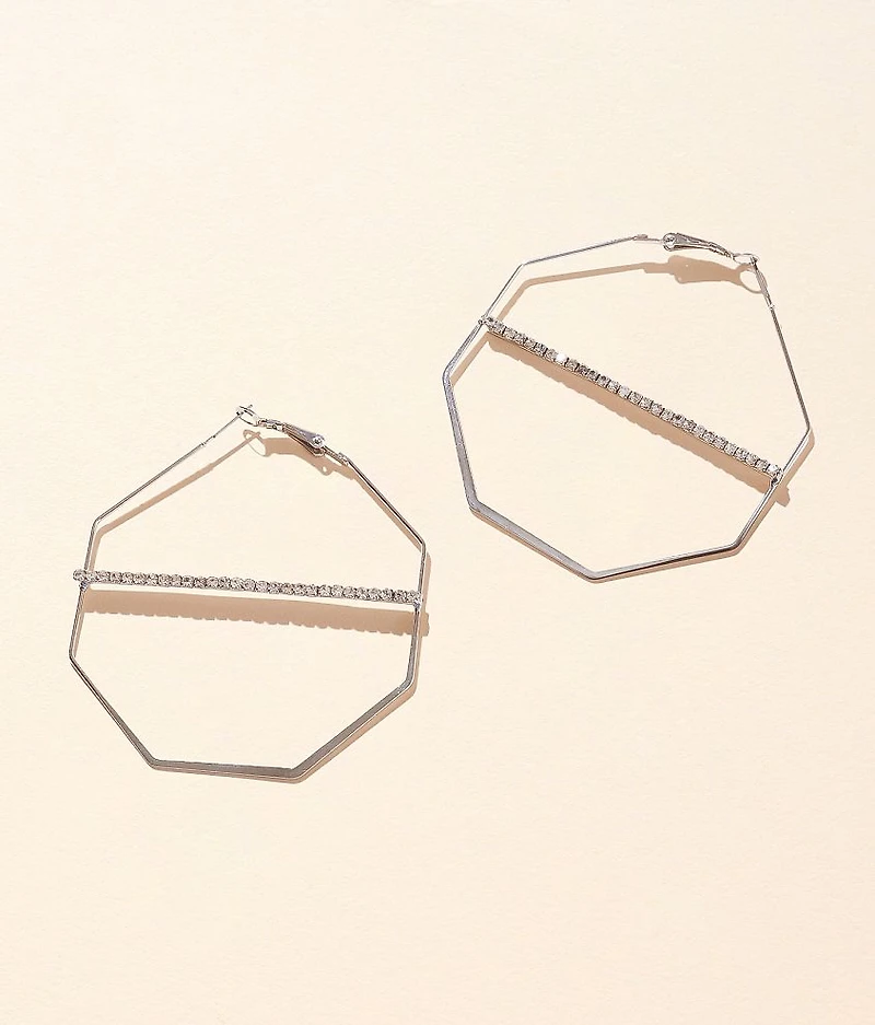Geo Hoop Earring