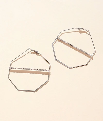 Geo Hoop Earring