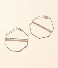 Geo Hoop Earring
