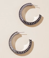 Glitz Hoop Earring