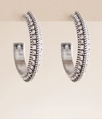 Glitz Hoop Earring