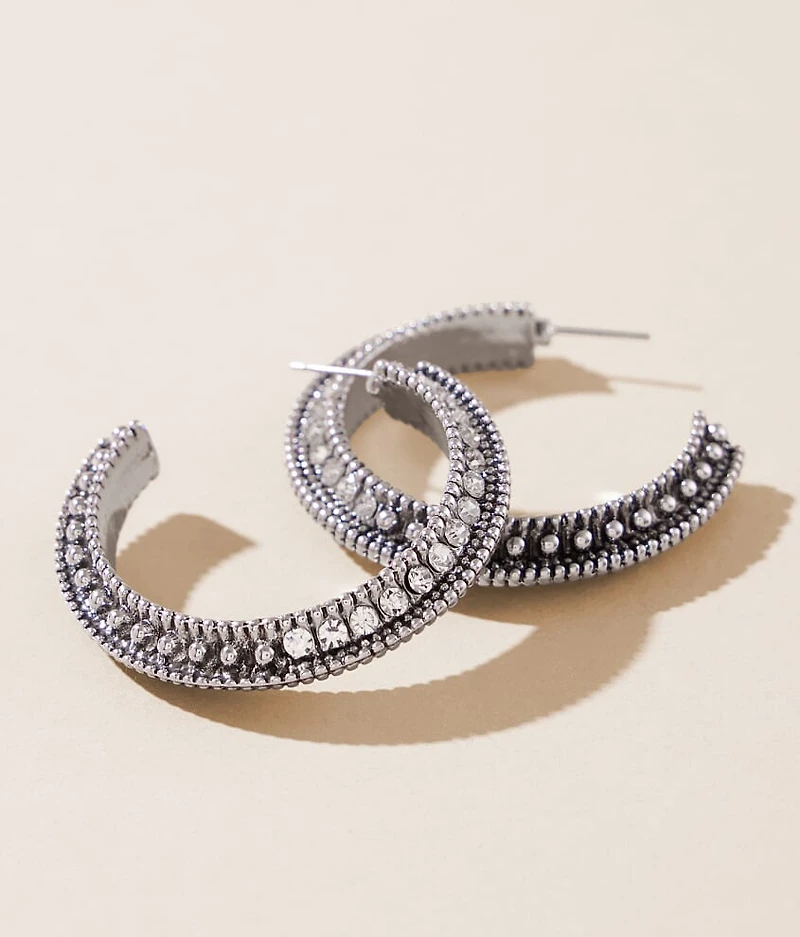 Glitz Hoop Earring