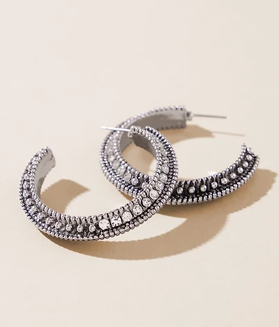 Glitz Hoop Earring