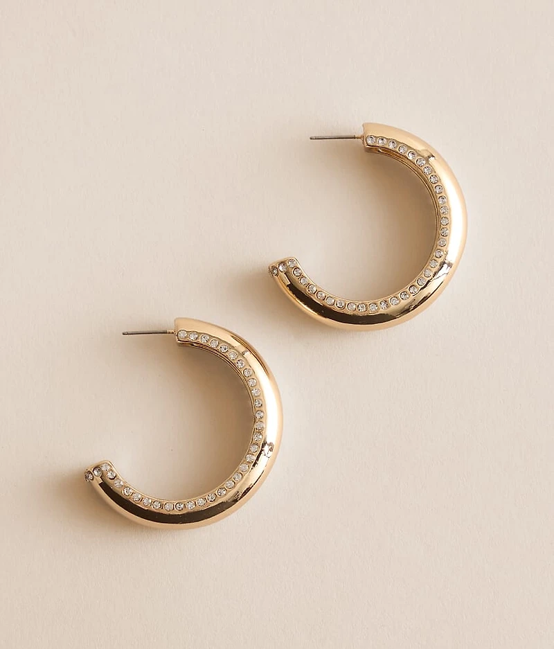 Statement Glitz Hoop Earring