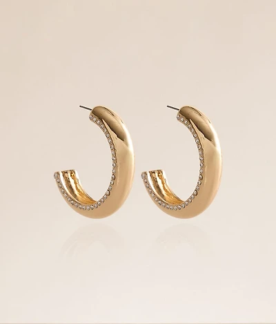Statement Glitz Hoop Earring