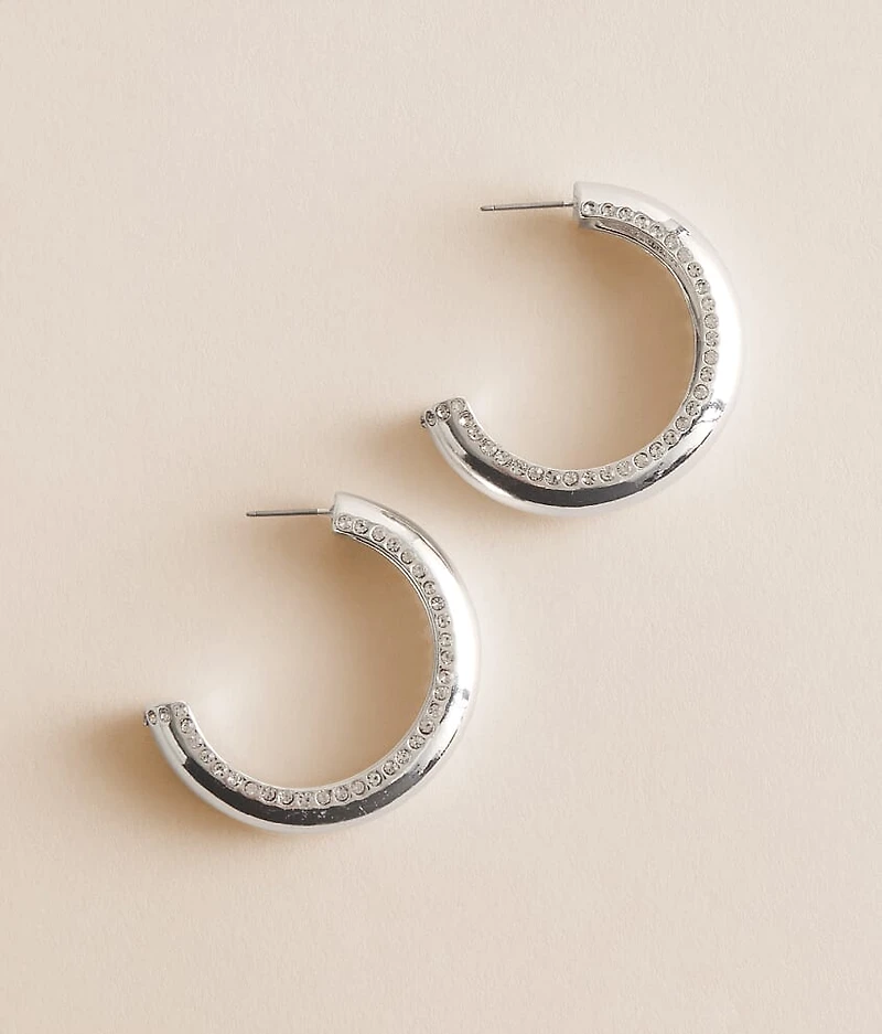 Statement Glitz Hoop Earring