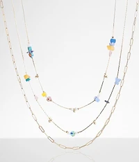 3 Pack Beaded Necklace Set