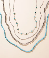 4 Pack Western Necklace Set
