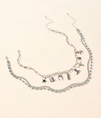 2 Pack Western Necklace Set