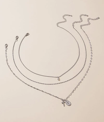 3 Pack Cross Necklace Set