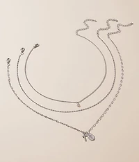 3 Pack Cross Necklace Set