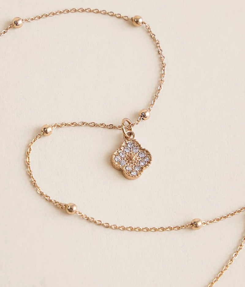 Glitz Clover Necklace