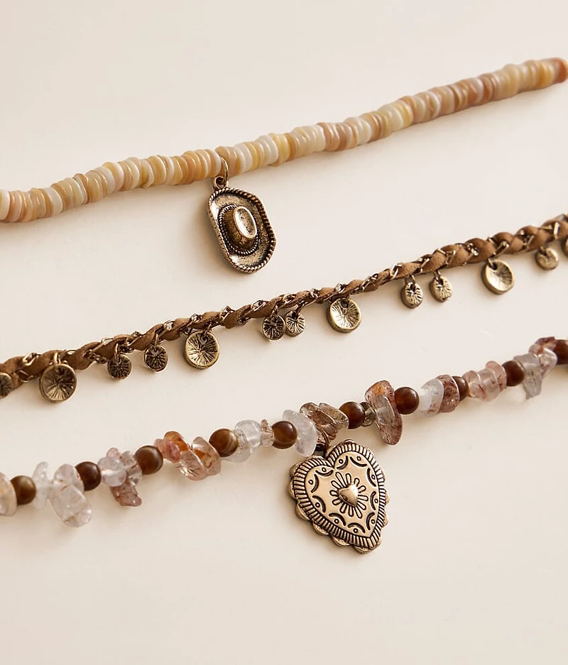 3 Pack Western Necklace Set