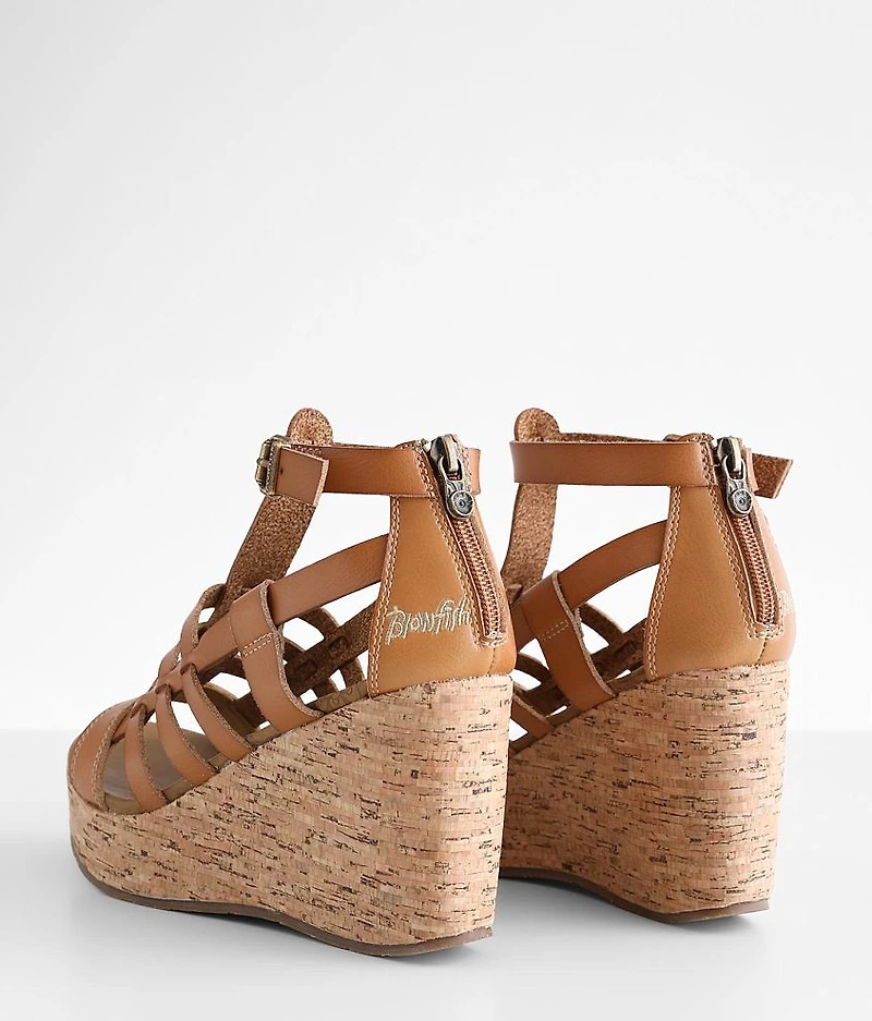 Piper Stacked Wedge Sandal