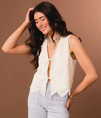 Front Tie Tank Top