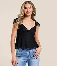 Flutter Lace Top