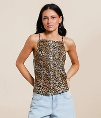 Cheetah Print Tank Top