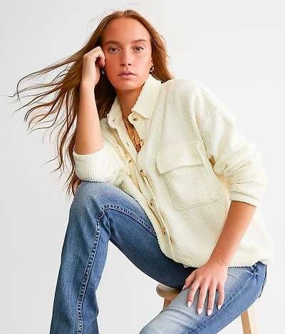 Textured Rib Knit Shirt