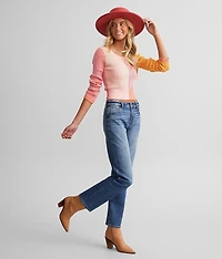 Color Block Cropped Sweater