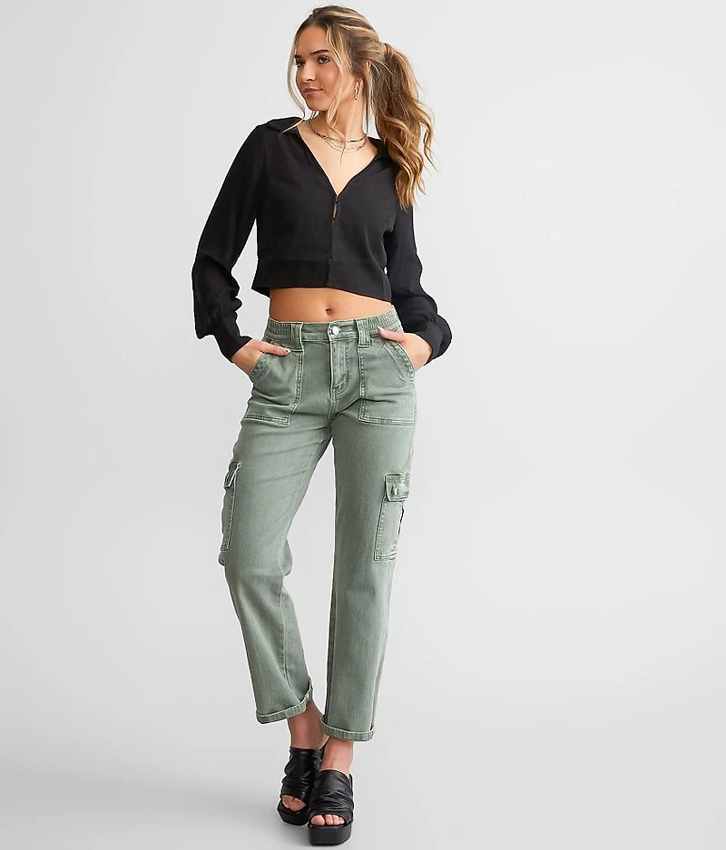 Cropped Sheer Top