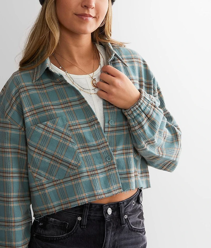Plaid Cropped Shirt