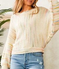 Striped Boat Neck Sweater