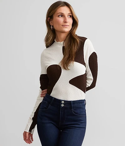 Textured Knit Top