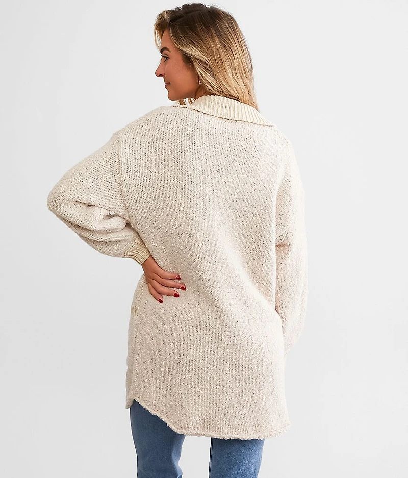 Collared Cardigan Sweater