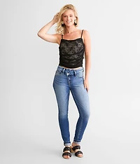 Lace Corset Cropped Tank Top