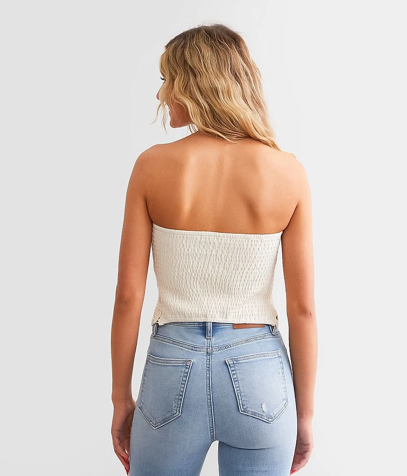 Floral Crochet Tube Top
