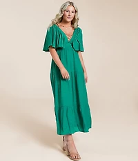 Ruffle Midi Dress