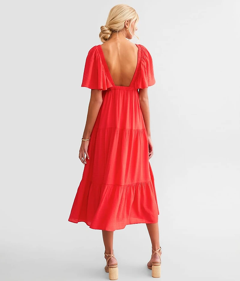 Ruffle Midi Dress