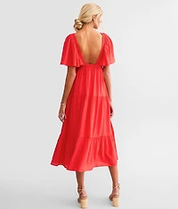 Ruffle Midi Dress