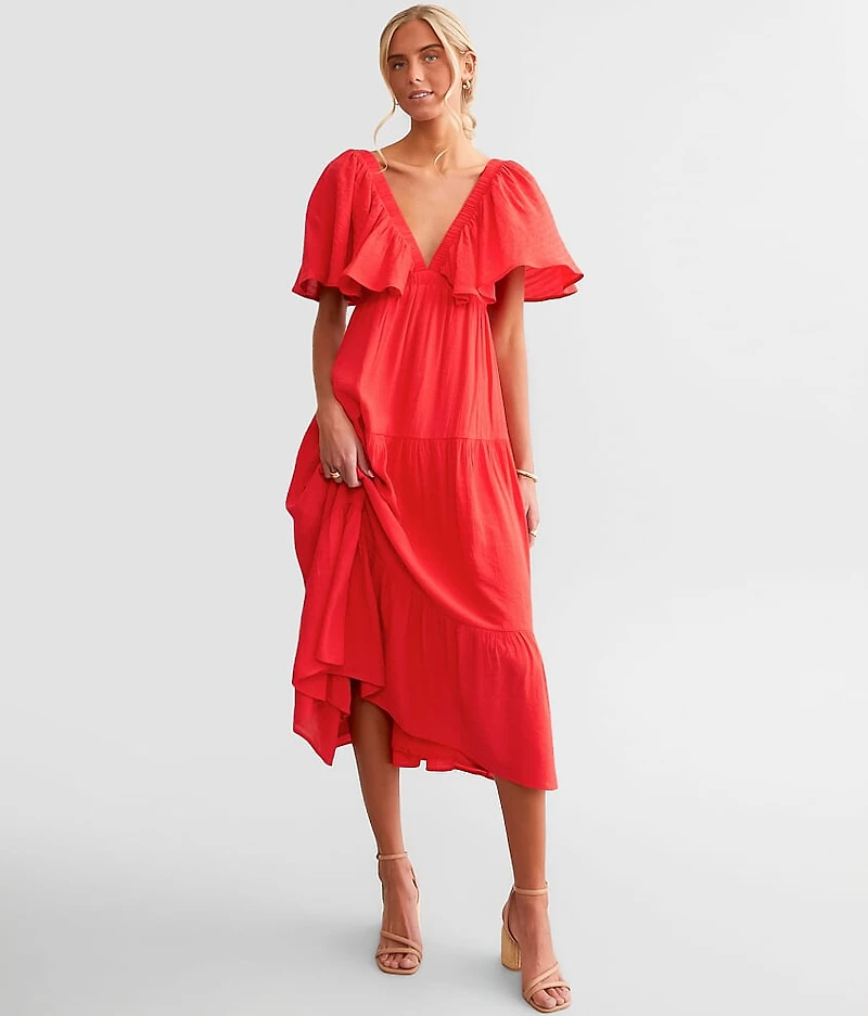 Ruffle Midi Dress