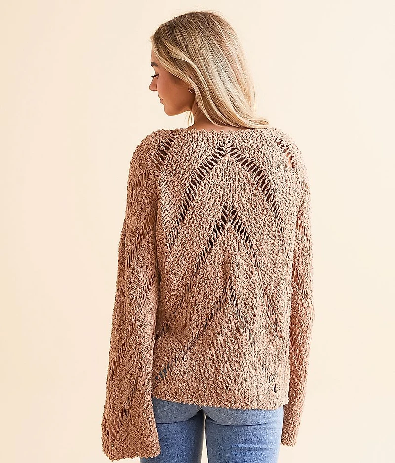 Chevron Nubby Sweater