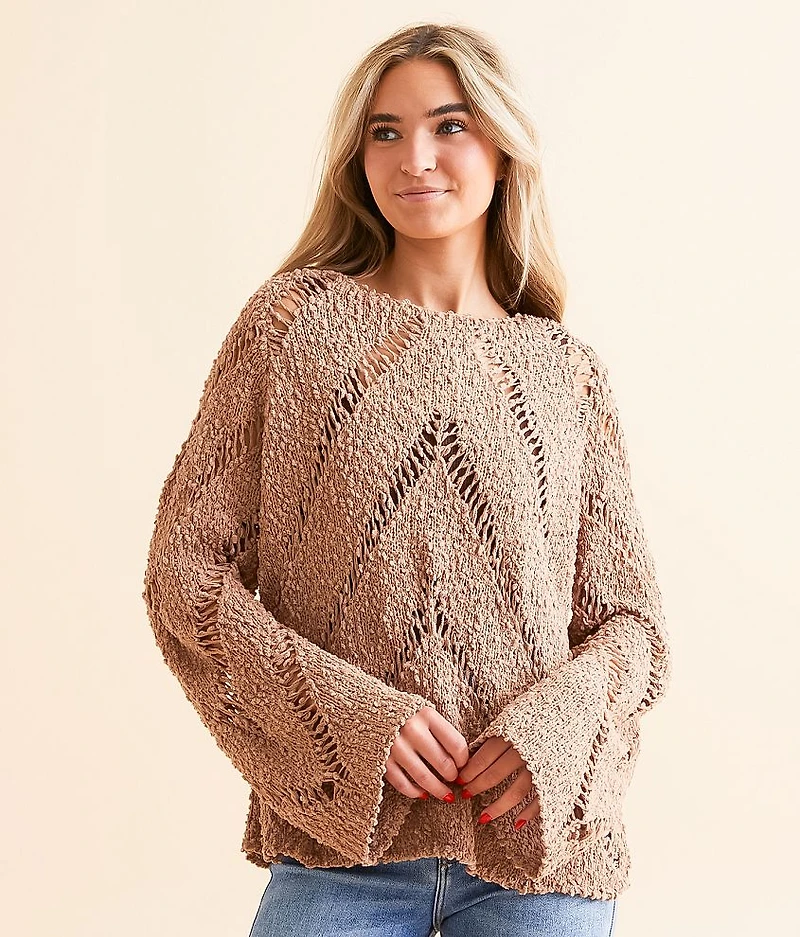 Chevron Nubby Sweater