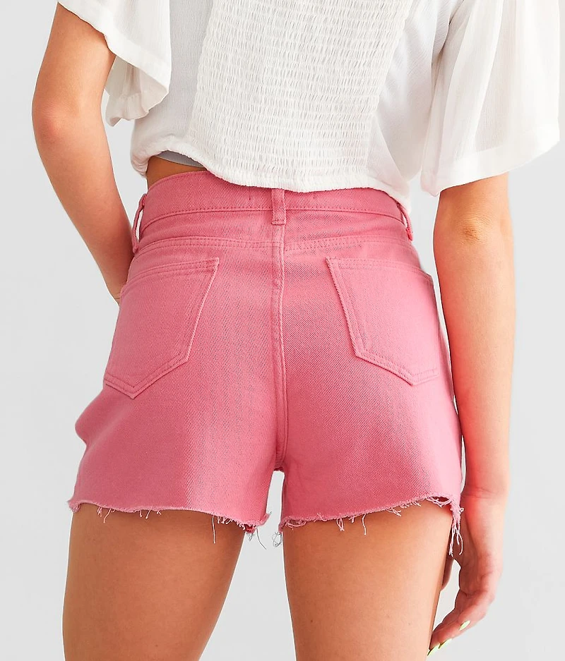 Ultra High Rise Rhinestone Fringe Short