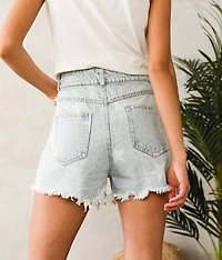 Ultra High Rise Rhinestone Fringe Short