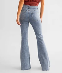 Rhinestone Ultra High Rise Flare Stretch Jean