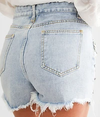 Ultra High Rise Rhinestone Short