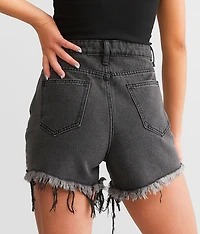 Ultra High Rise Rhinestone Fringe Short