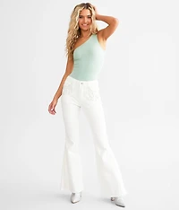 Rhinestone Fringe Super Flare Jean