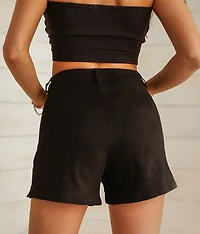 High Rise Rhinestone Fringe Short